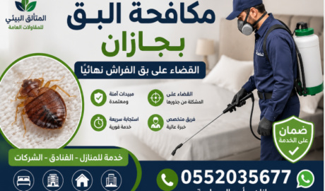 مكافحة البق بجازان